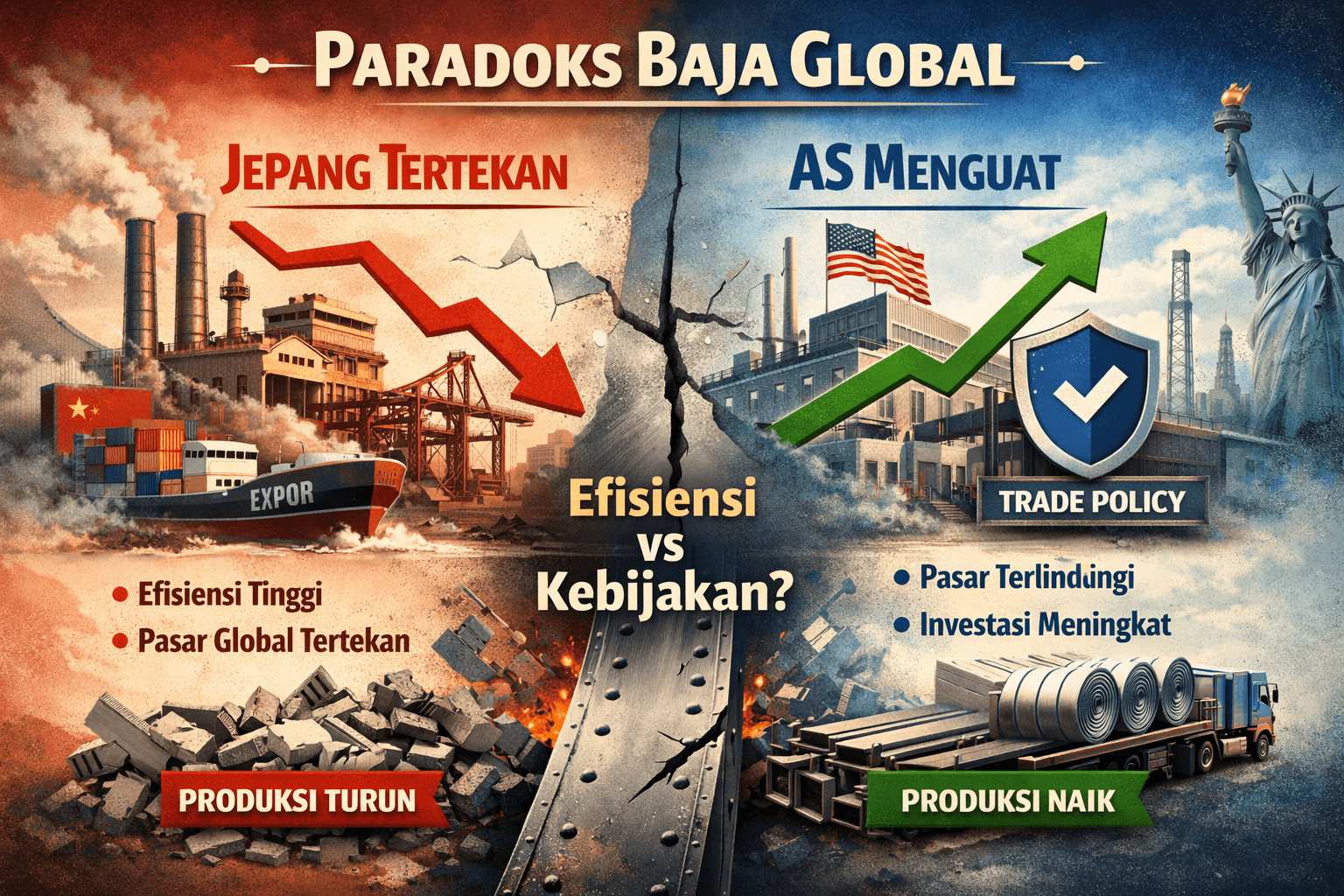 Seri Paradoks Baja: Jepang dalam Tekanan Global, AS Menuai Momentum Kebijakan