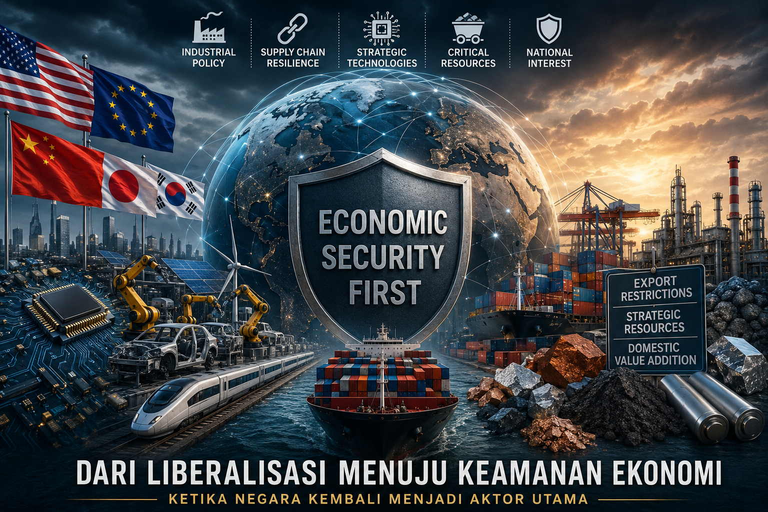 Dari Pasar Bebas ke Keamanan Ekonomi: Ketika Negara Kembali Memimpin Ekonomi Global