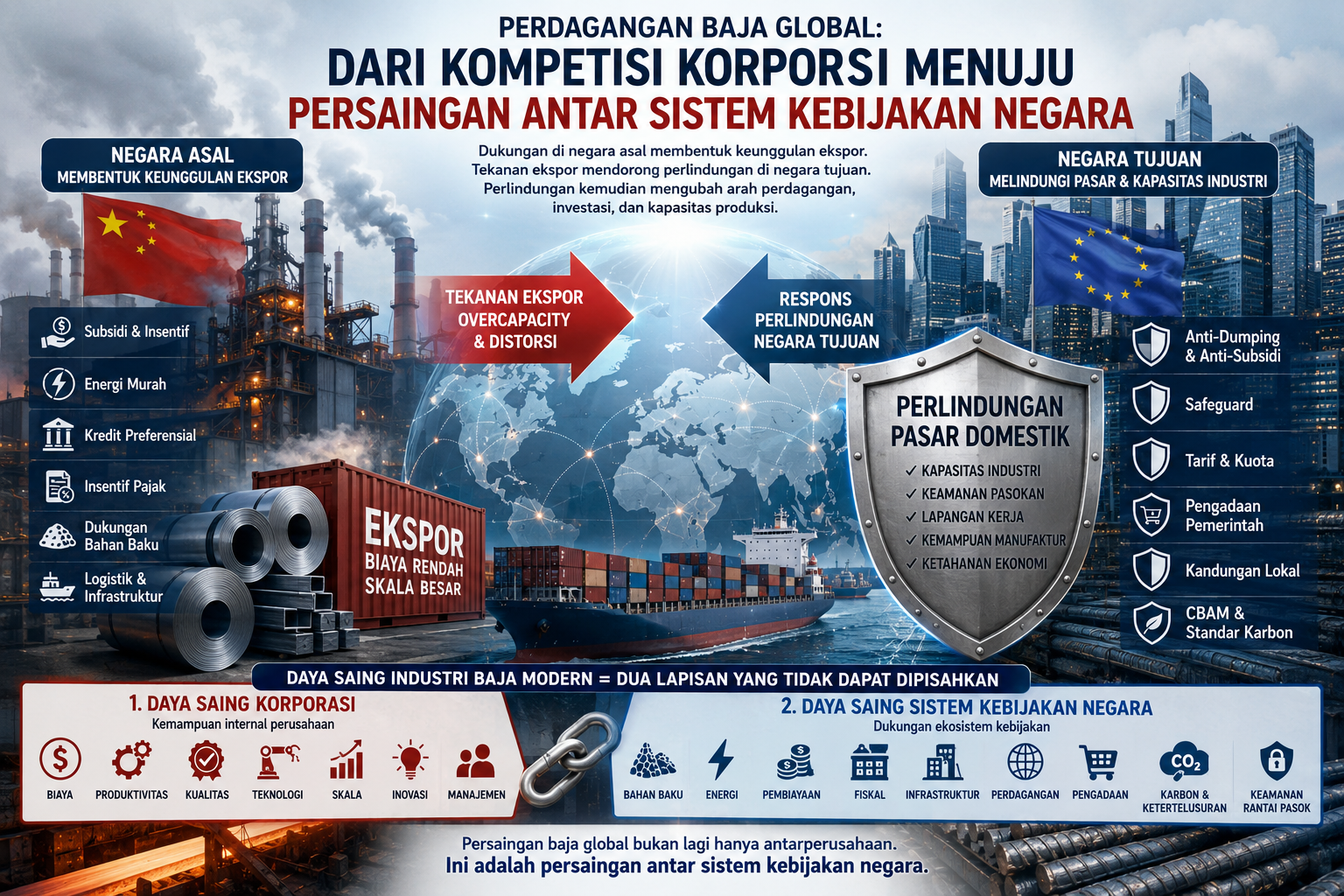 Pergeseran Paradigma Baja Global: Dari Kompetisi Korporasi Menuju Persaingan Sistem Kebijakan Negara
